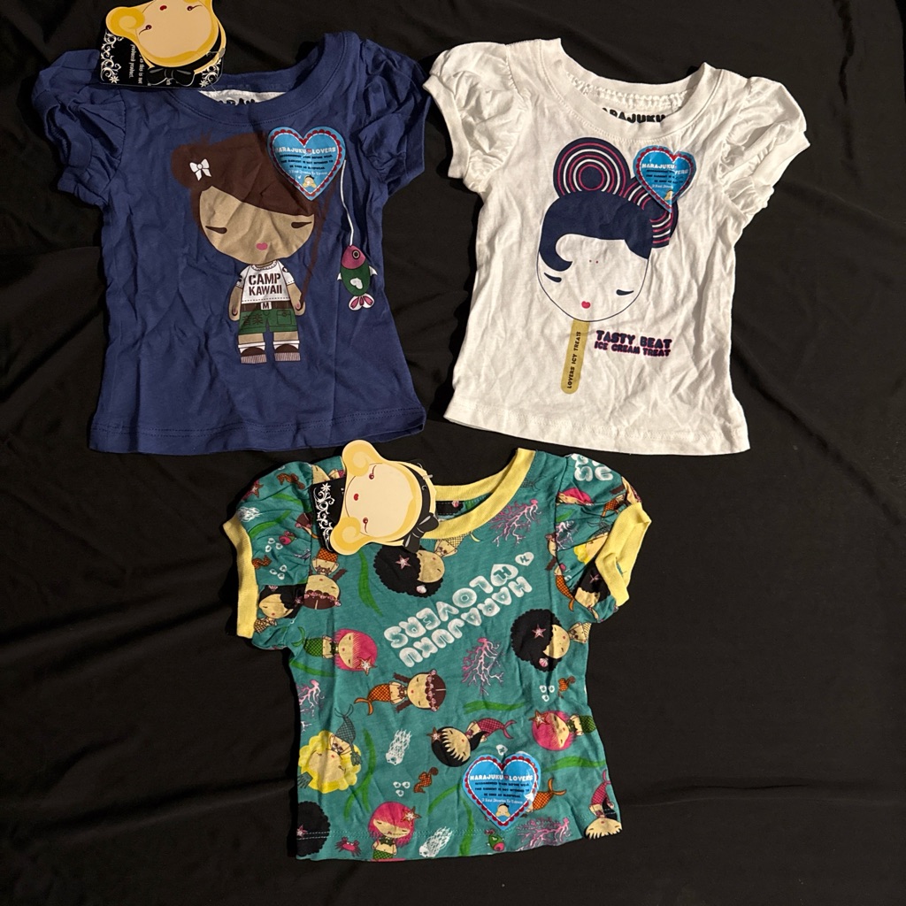 New Gwen Stefani Harajuku Lovers Baby Size 6/9 Months 3 Shirt Lot